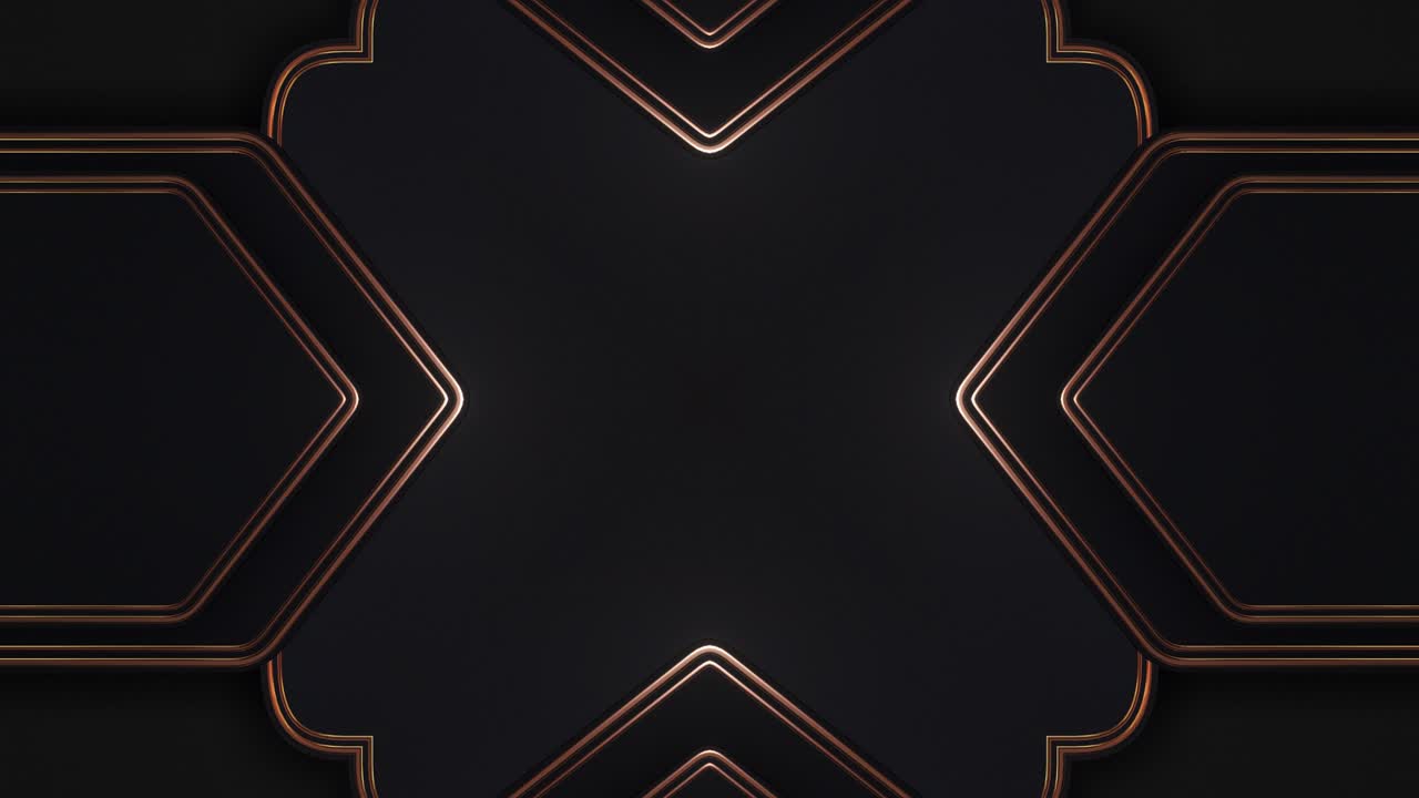 Geometric Black and Gold Design
