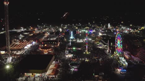 flying on the exhibition venue at the washington state fair in puyallup, washington, usa