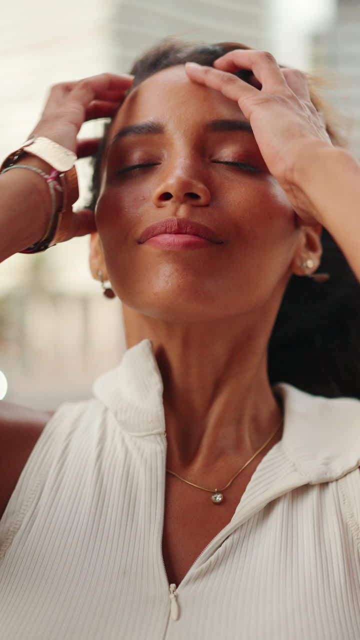 retrato de una mujer sonriente