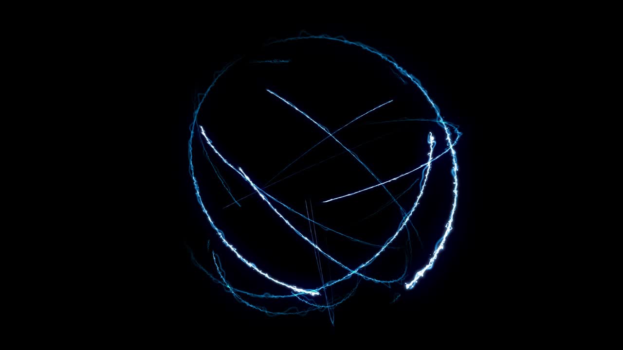 Hologram of rotating energy rays