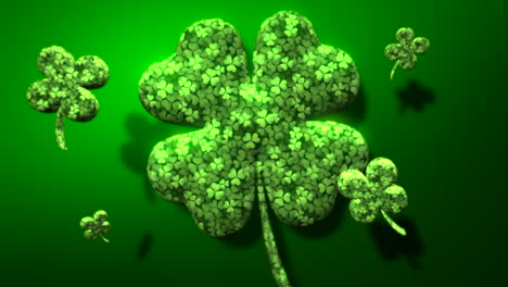 Big-and-small-shamrocks-pattern-on-green-gradient