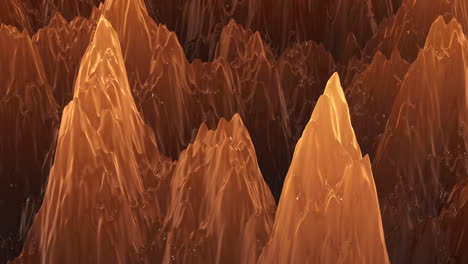 stunning 3d render of colorful, lifeless rocky mountain landscape