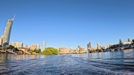 scenic boat ride with city skyline views