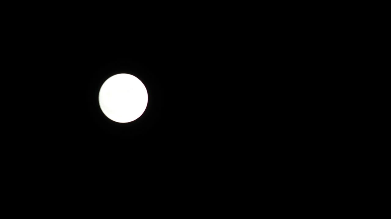 The moon in the night sky. Timelapse shooting