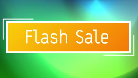 Animation-of-flash-sale-text-over-shapes