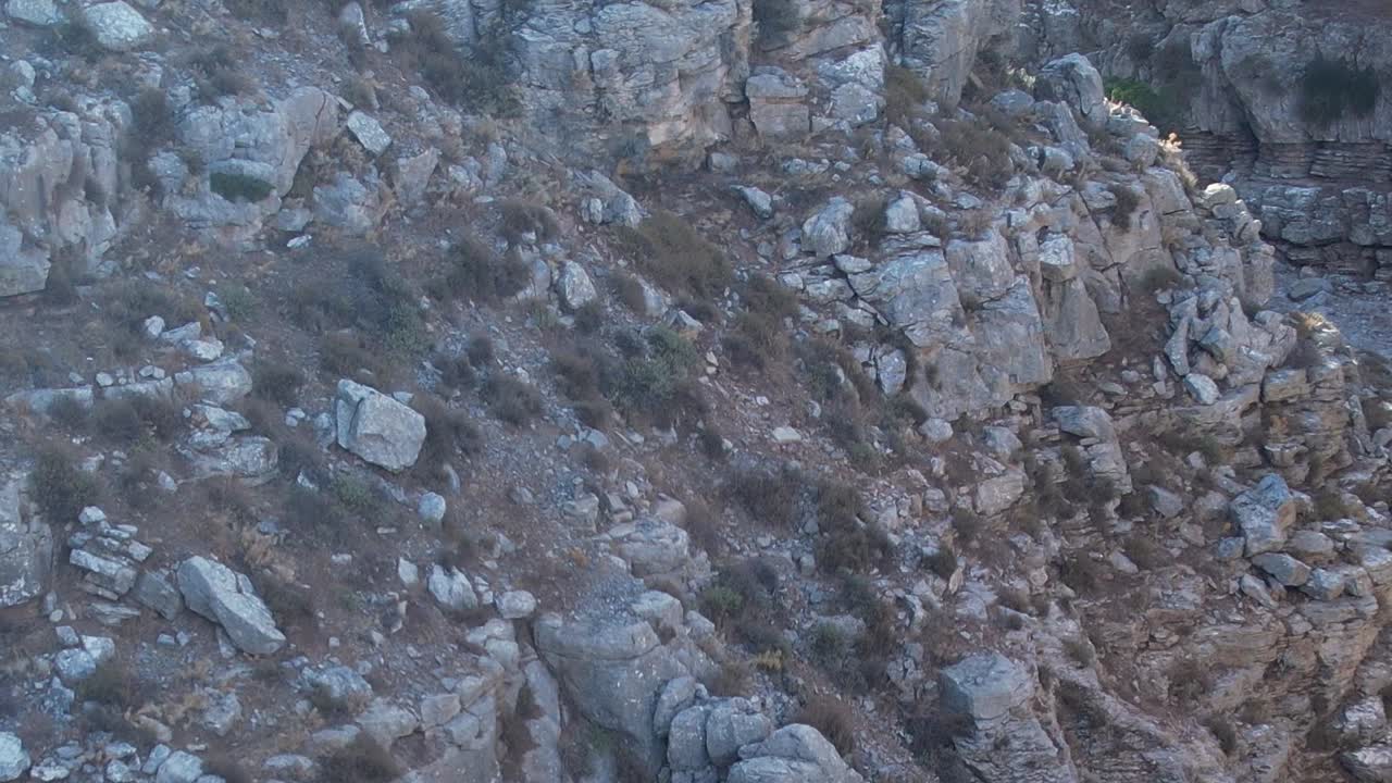 Scenic aerial view of rocky terrain in Greece showcasing natural beauty