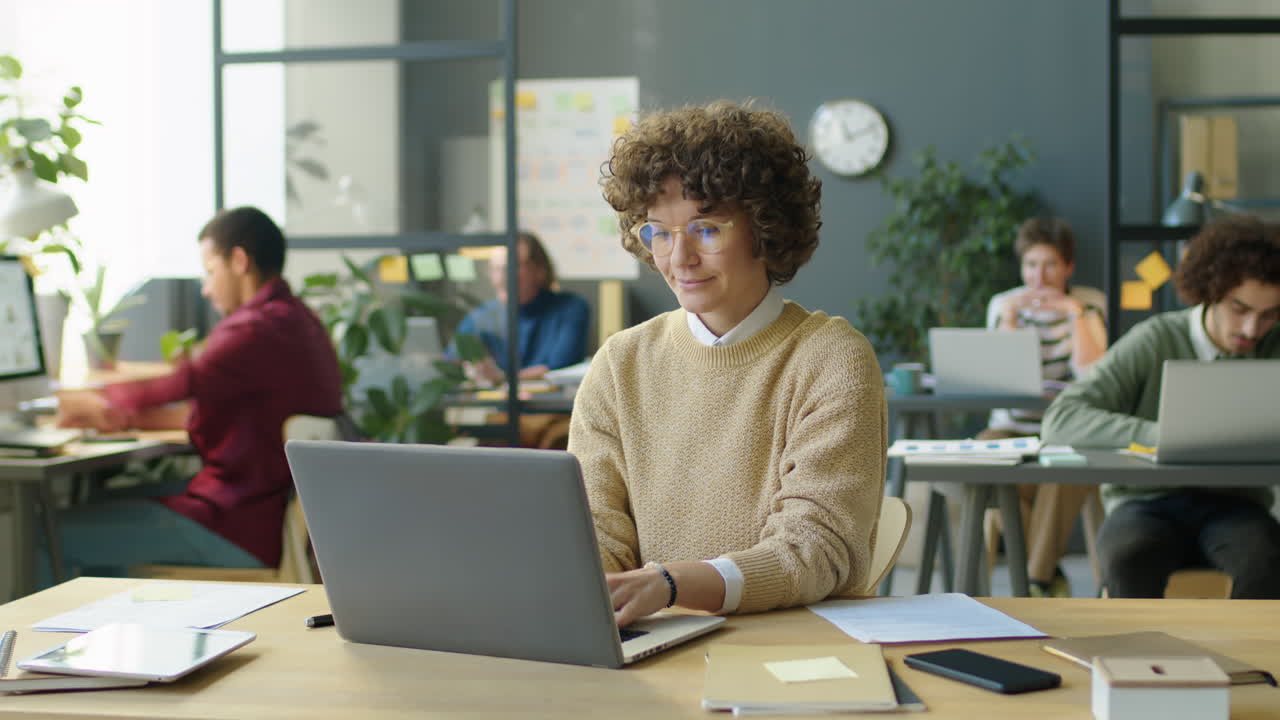 Timelapse of Woman Getting Work Overload in Office