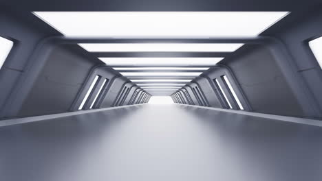 empty tunnel with futuristic style, 3d rendering.