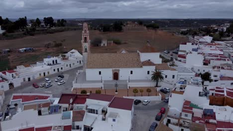 vista aérea de ayamonte desde la parroquia del salvador, spain