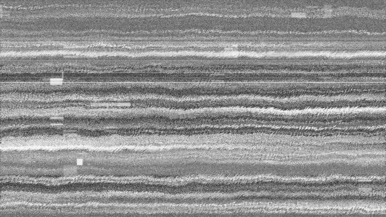 Animation of interference over blurred background