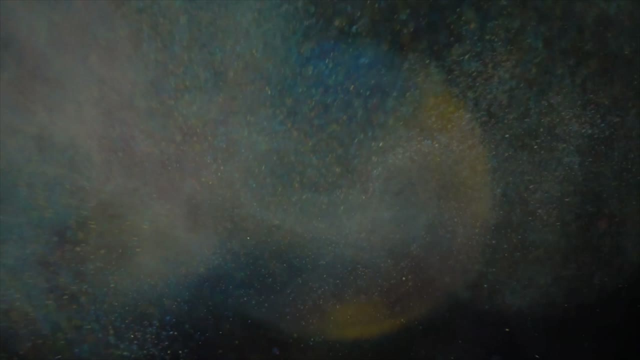 Vibrant Color Powder Bursting in Slow Motion