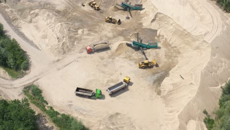 Aerial-view-of-mining-machinery-working-at-sand-quarry