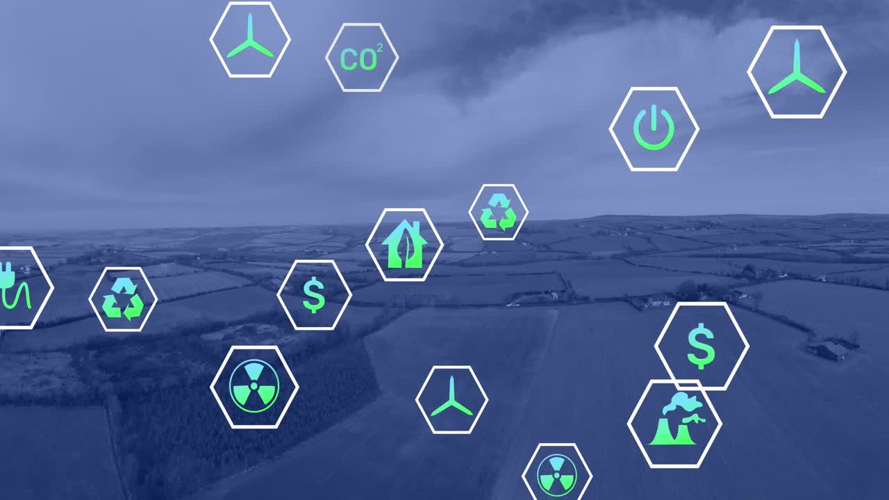 생태 아이콘의 애니메이션과 풍경에 대한 데이터 처리