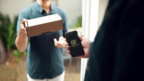 contactless delivery with mobile payment