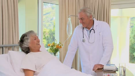 doctor talking with a patient