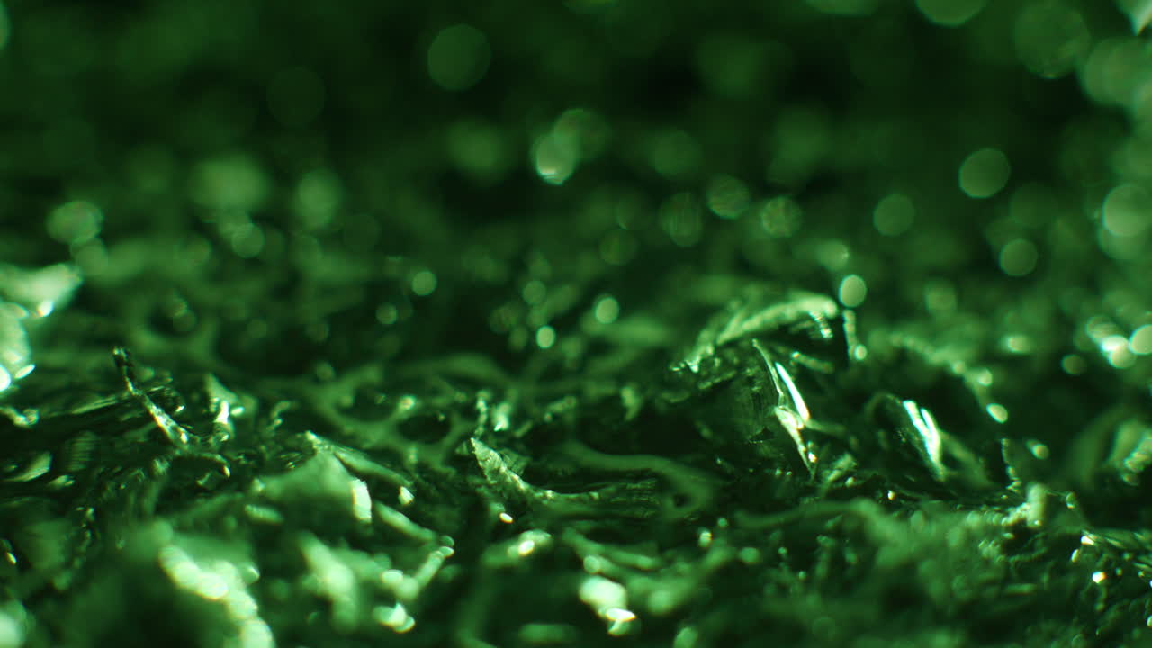 Emerald color metal erratic movement