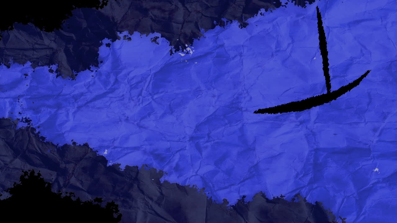 Transizione con Texture Astratta di Carta Stropicciata Blu