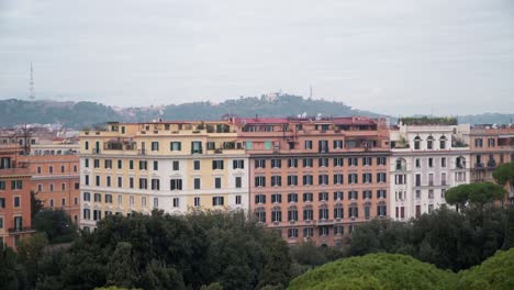 Camera shot of architecture of a building in Rome