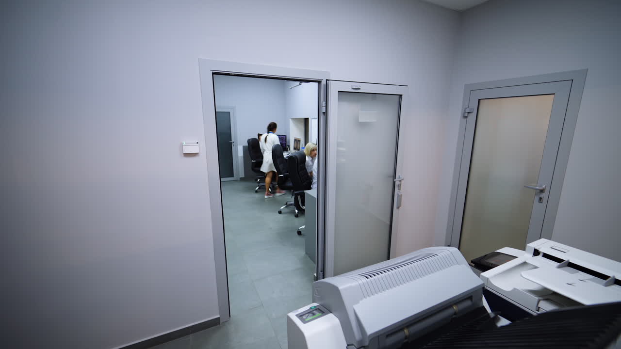 Medical Office Interior with Staff