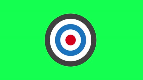 arrow hitting target bullseye video animation. success business concept. goal hit perfect aim achievement animated.