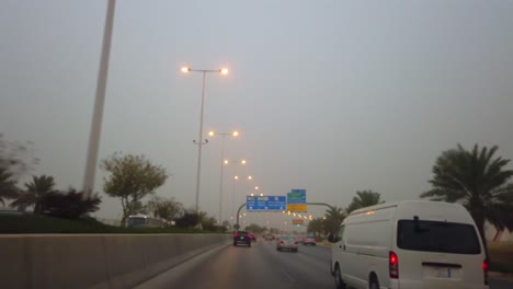 Sandstorm-in-city-of-Riyadh-–-Saudi-arabia