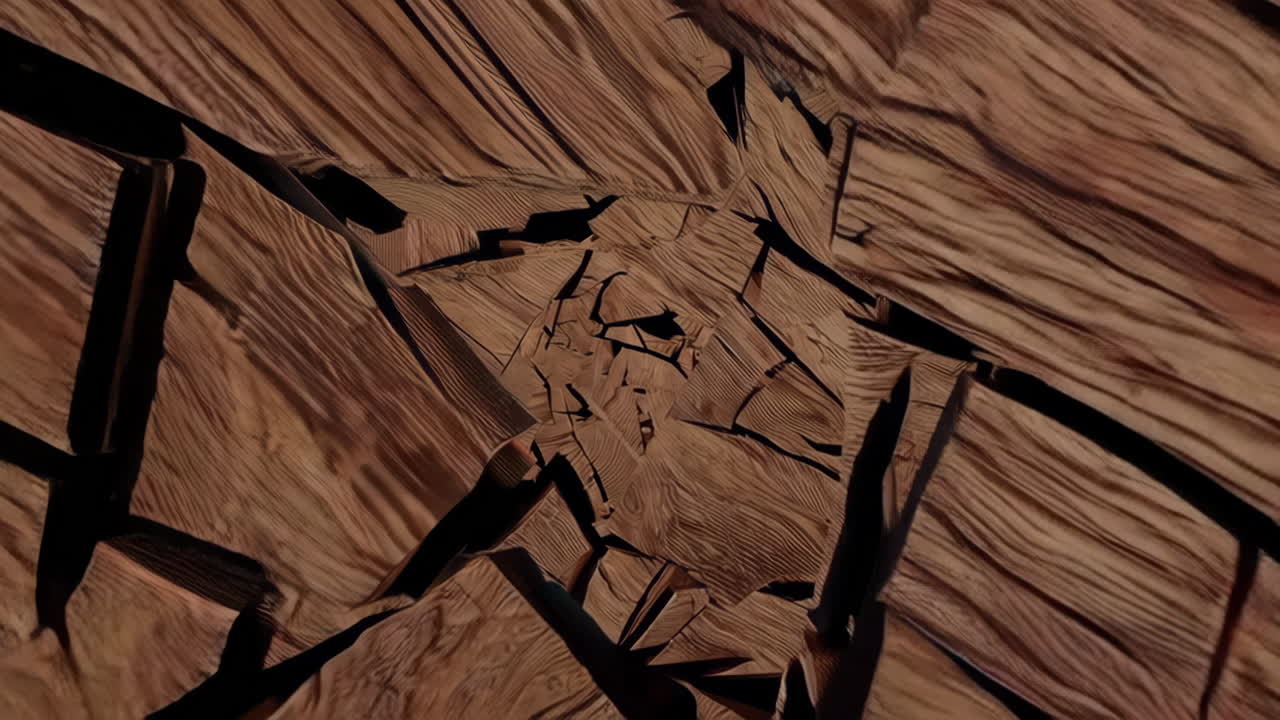Abstract Fractured Wood Texture Pattern