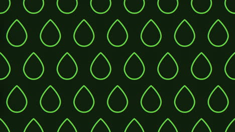 Green-zigzag-pattern-on-black-background