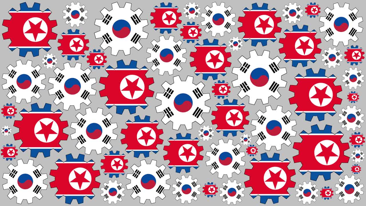 북한과 남한의 발 기어 회전 배경