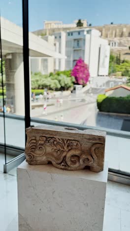 views of the acropolis and museum life in athens
