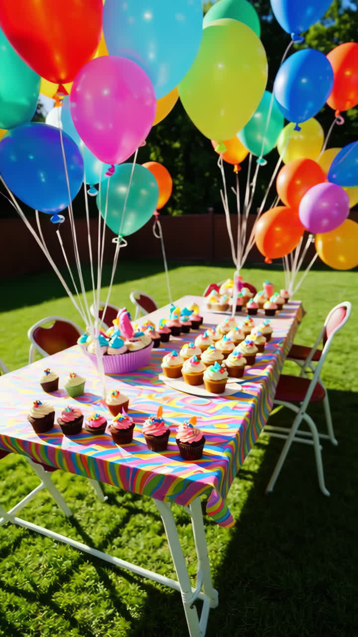 Colorful Birthday Party in the Garden