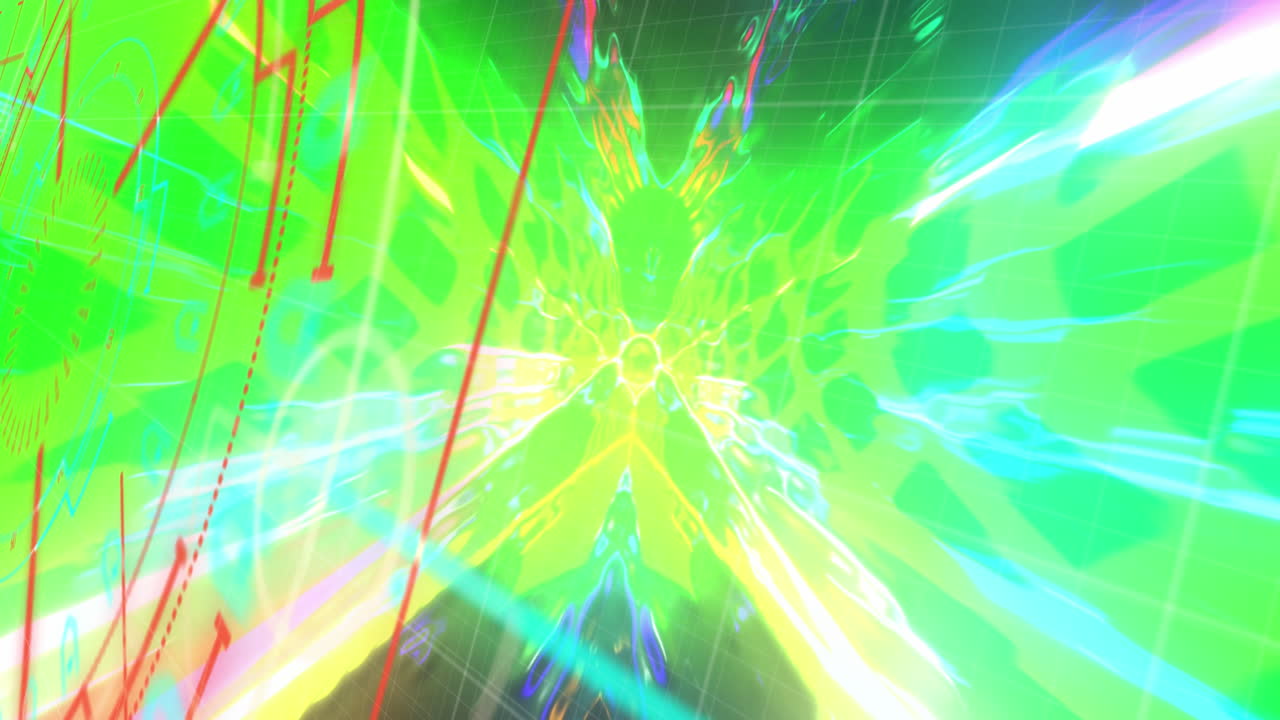 범위 스캐닝, 아이콘 및 데이터 처리의 애니메이션