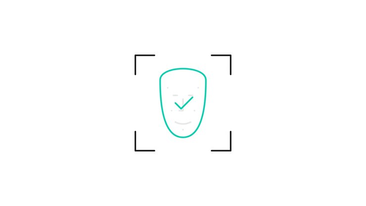 Digital Facial Recognition Scan Animation