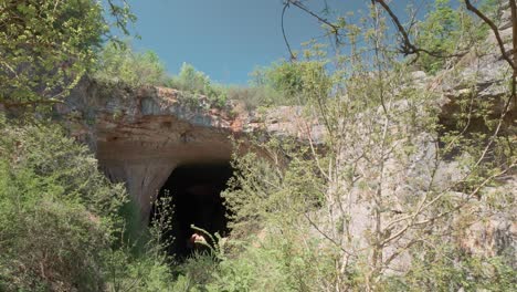 Entrance-to-underground-Eyes-of-God-karst-cave-Prohodna