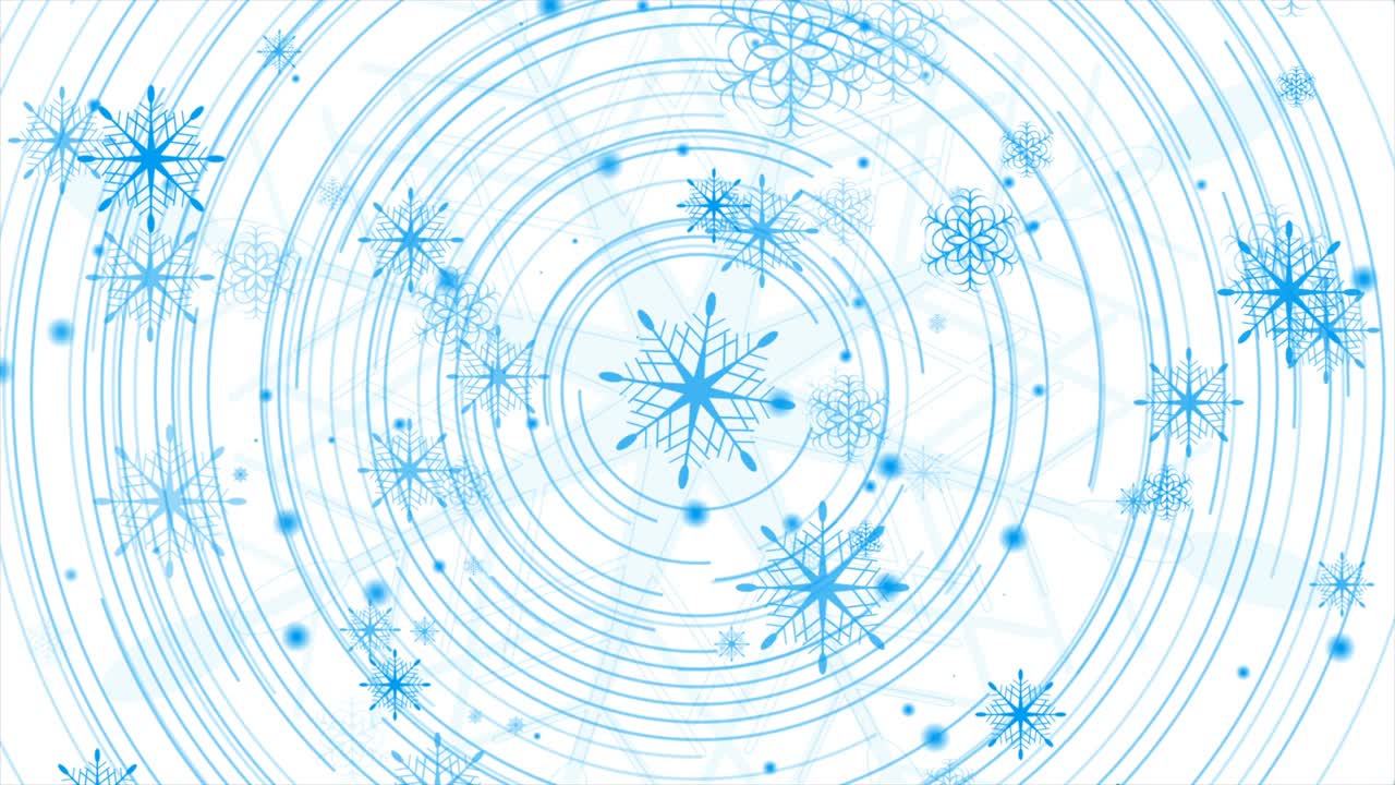 Blue winter Christmas tech abstract motion background