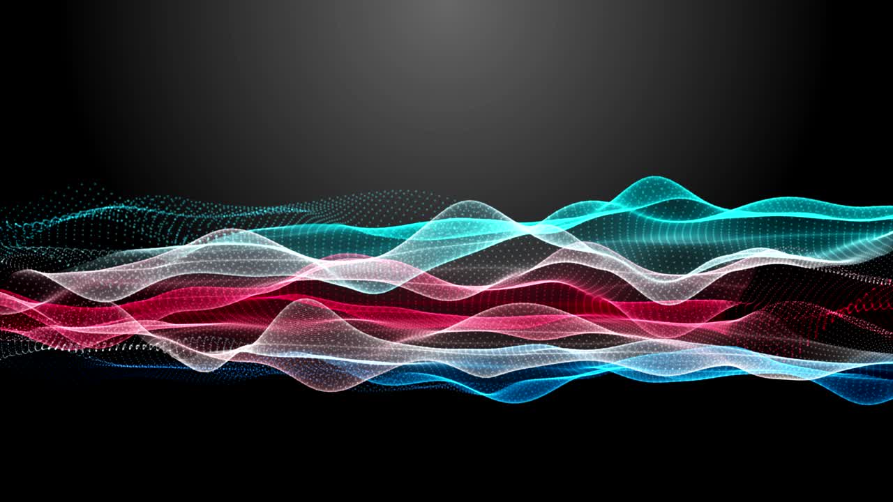 animación fantástica con objeto de onda en cámara lenta, 4096x2304 bucle 4k