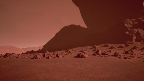 red planet mars like landscape