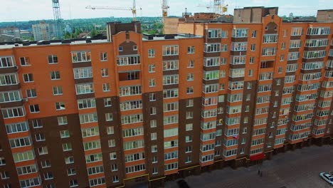 modern residential complex. modern luxury urban apartment building exterior