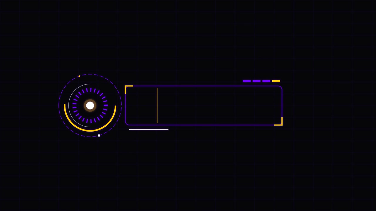 Animated Digital HUD Lower Third Graphic