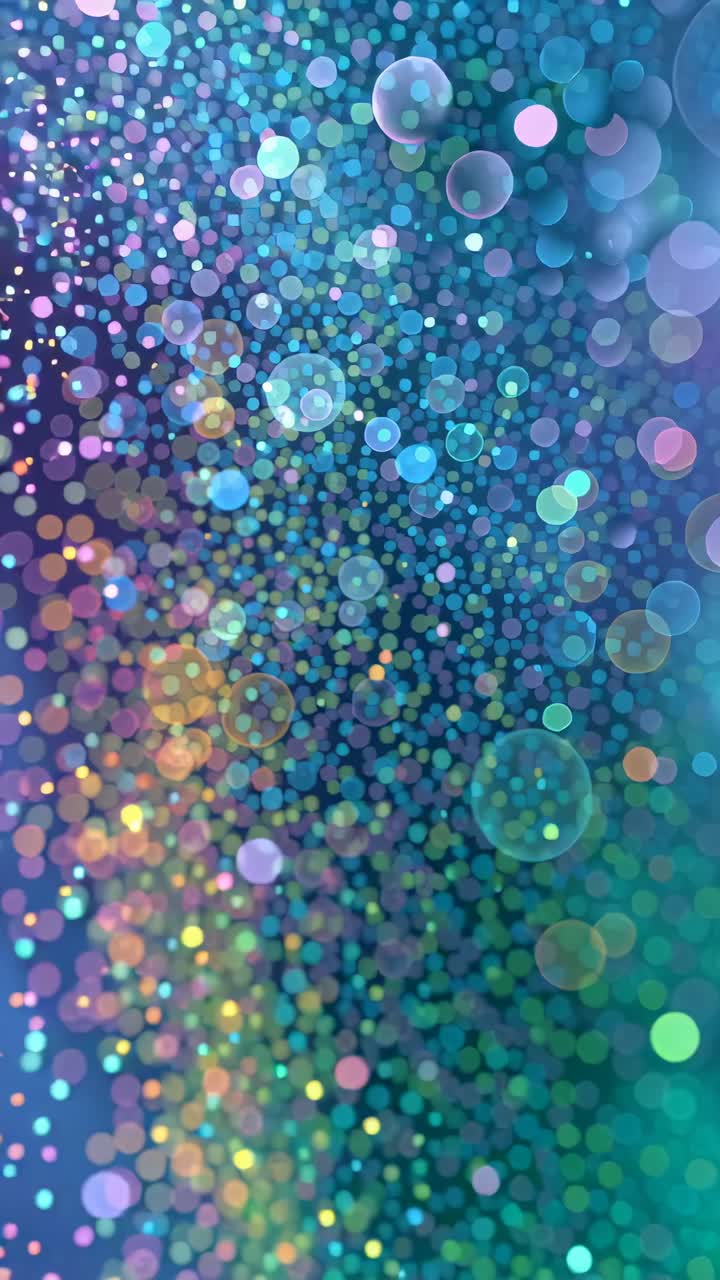 Colorful Shimmering Bokeh Lights and Particles Abstract Animation