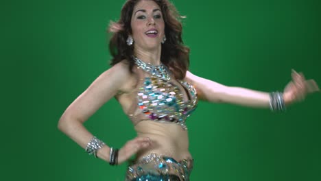 belly dancer part l with green screen