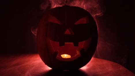 Halloween-pumpkin-in-creepy-red-smoke-mist
