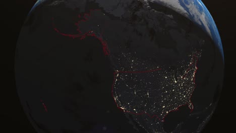 Earth USA California Night