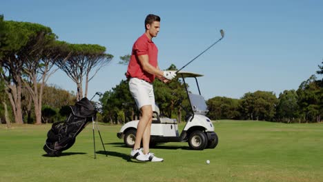 Golfspieler,-Der-Golf-Spielt