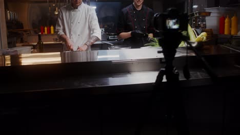 cooking show featuring two chefs