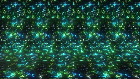 abstract digital background with green and blue lights