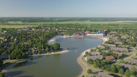 beautiful general aerial view of the vacation park hof van saksen in the netherlands