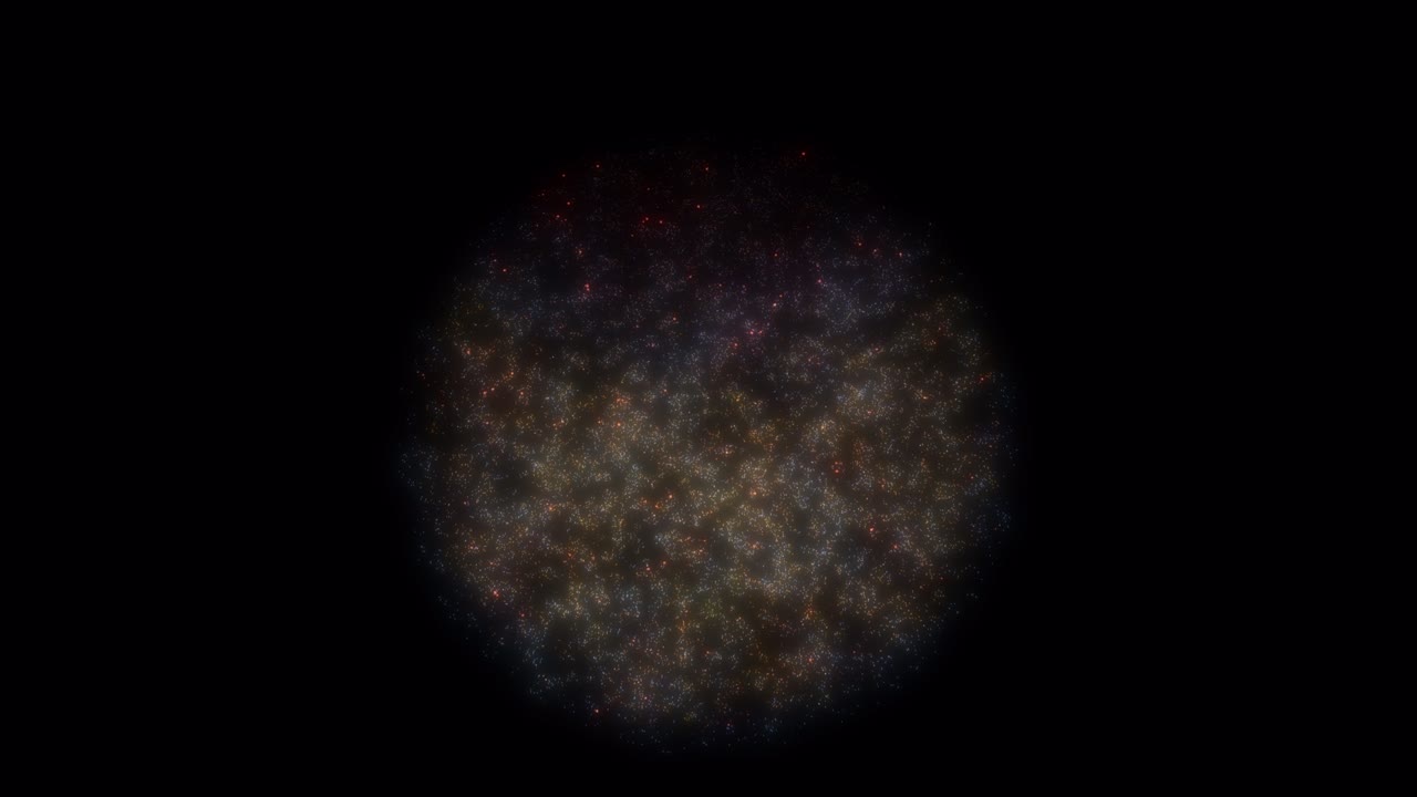 투명한 배경에 불꽃놀이.