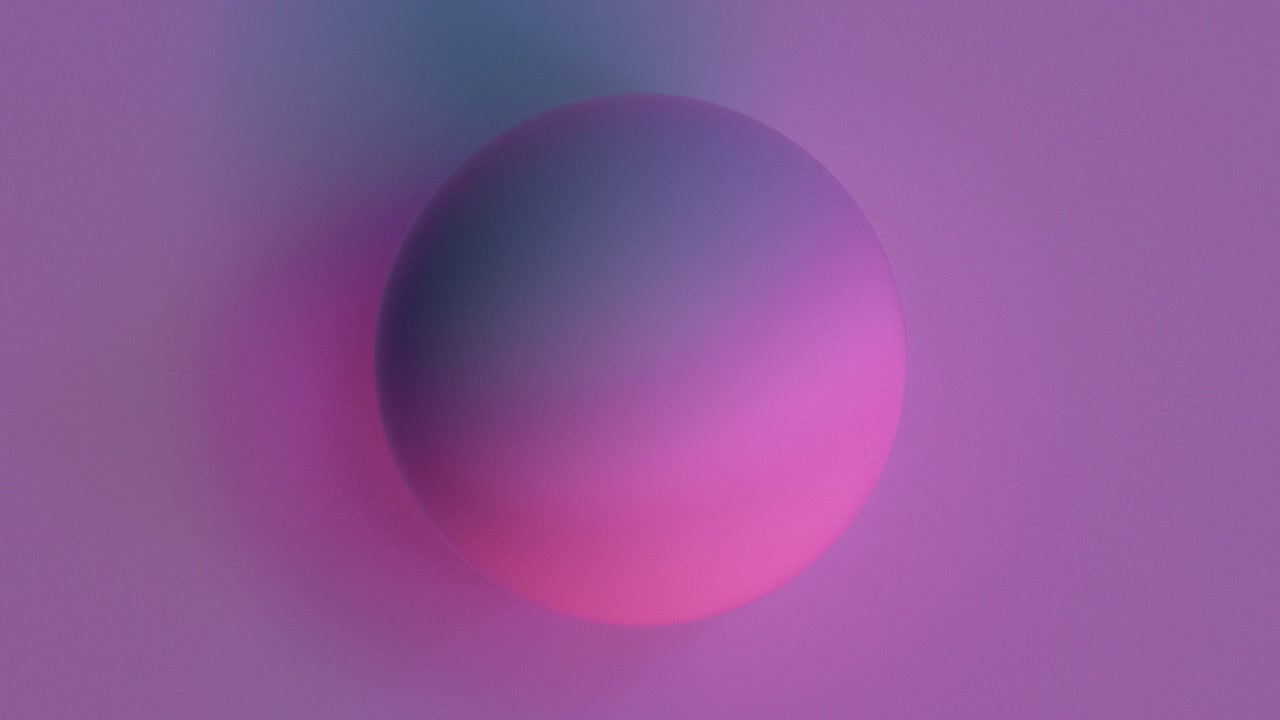 esfera colgando en el espacio multicolor