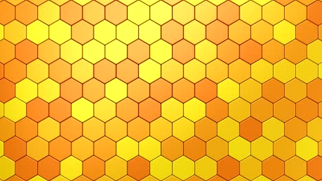 los hexágonos forman una onda