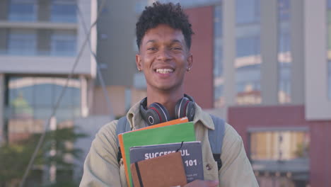 college student on campus